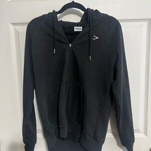Gymshark womans Black Zip-Up Sweater